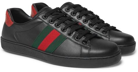 gucci black sneakers|all black sneakers Gucci men.